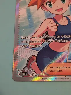 Pokemon Pitch Black Misty's Vitality 111/084 Ultra Rare Full Art Holo NM/M - Image 4