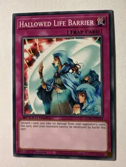 Hallowed Life Barrier - SGX1-ENE18 - Common - 1st Edition x1 - Yugioh Speed Duel - Image 1