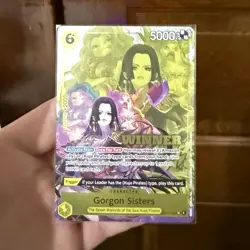 Bandai One Piece Card Game Gorgon Sisters OP14-105 Promo Winner Foil EN - Image 1