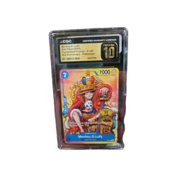 CGC Pristine 10 Monkey D. Luffy P-043 2nd Anniversary Tournament Promo One Piece - Image 1