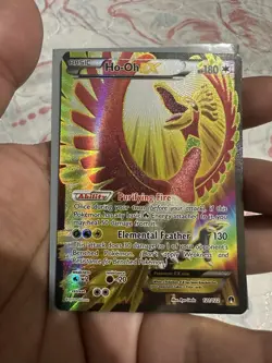 Pokemon TCG Ho-Oh EX Full Art Ultra Holo Rare Card 121/122 XY Breakpoint 2016 NM - Image 3