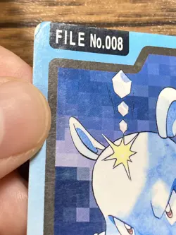 Pokemon Carddass Card Wartortle File No.8 Bandai Pocket Monsters 1997 Japan - Image 3