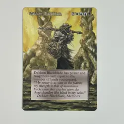 MTG Hand Painted Altered Dakkon Blackblade Card EDH Commander Legends Art - Image 1