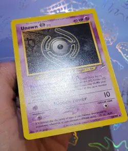 Unown [H] 28/105 Neo Destiny Rare Pokemon Card LP - Image 4