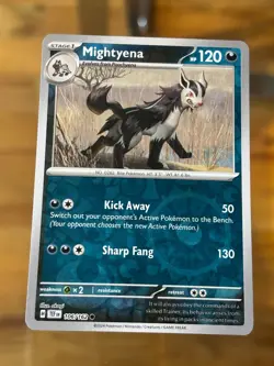 Mightyena - 106/162 - Reverse Holo - Temporal Forces - Pokemon Card - Image 1