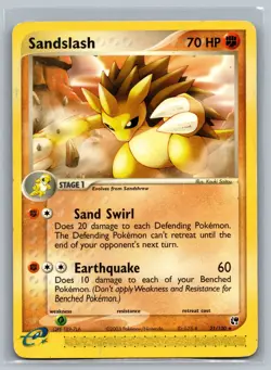 Sandslash Sandstorm #21/100 Rare Pokemon Card - Image 1