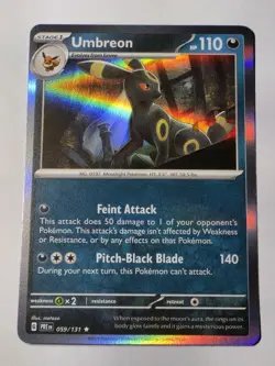 Umbreon 59/131 Prismatic Evolutions Pokemon Card Rare Holo NM - Image 1