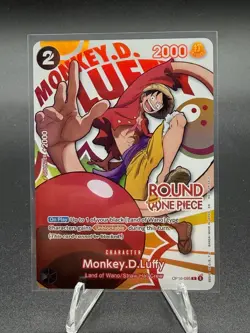 Monkey D. Luffy One Piece Round 1 US English Promo Card OP16-095 - Image 1