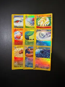 Pokemon Expedition Aquapolis Reverse 9 Cards Lot Totodile Chikorita Lotto Wotc - Image 1