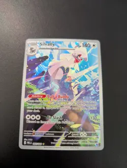 Pokemon Card Silvally #95/84 Pitch Black Full Art Holo Rare Foil - Image 1