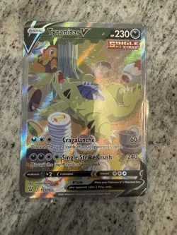 Pokemon TCG Tyranitar v Full Art Holo Rare Alternate Card 155/163 Battle Styles - Image 2