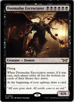 Doomsday Excruciator 94 Rare Duskmourn: House of Horror Magic: The Gathering NM - Image 1