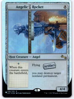 MTG Angelic Rocket - Unstable Foil | NM - Image 1