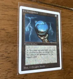 1993 Magic the Gathering ICY MANIPULATOR UNLIMITED Edition MTG - Image 4