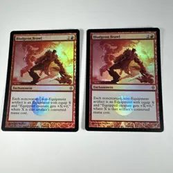 [X2] MTG Bludgeon Brawl {Foil} LP Rare #80 New Phyrexia - Image 1