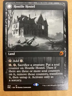 MTG 1x FOIL Hostile Hostel # 264 Innistrad Double Feature Magic Gathering x1 NM - Image 1