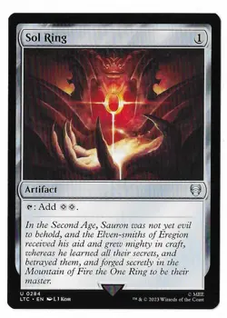 MTG Sol Ring Lord of the Rings Commander (LTC) Uncommon Magic #0284 Unplayed - Image 1