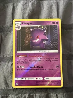 Gengar 38/111 Pokemon Crimson Invasion Reverse Holo Rare - Image 3