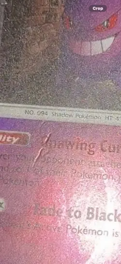 Gengar 38/111 Pokemon Crimson Invasion Reverse Holo Rare - Image 5