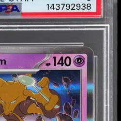 2025 Pokemon Black Star Promo Mega Evolution Alakazam PSA 9 Prerelease Staff Mep - Image 5