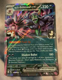 Marnie’s Grimmsnarl Ex 136/182 - Prize Pack Series 9 - Play! Pokemon Stamp - Image 1
