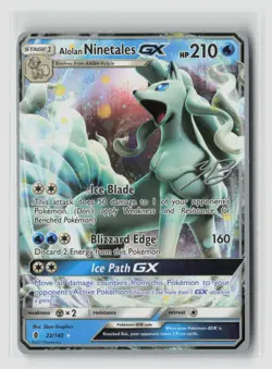 Alolan Ninetales Gx #22/145 World Championship Decks Ultra Rare Pokemon TCG LP - Image 1