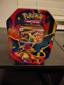 Pokemon TCG Mega Charizard Y EX Tin Brand New Sealed - Image 1