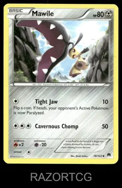 MAWILE 78/122 UC BREAKPOINT POKEMON LP - Image 2