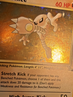 Hitmonlee Holo 1999 Pokemon 7/62 Unlimited TCG Fossil Rare WoTC Vintage NM/M - Image 5