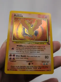 Moltres Fossil 12/62 Holo Rare Unlimited 1999 Pokemon TCG - Image 2