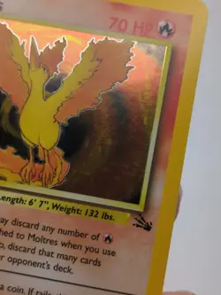 Moltres Fossil 12/62 Holo Rare Unlimited 1999 Pokemon TCG - Image 4