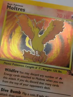 Moltres Fossil 12/62 Holo Rare Unlimited 1999 Pokemon TCG - Image 5