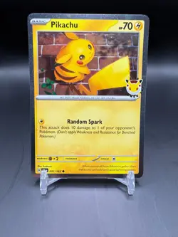 Pokemon TCG 2026 Pokemon Day Stamped Promo 051/162 Pikachu - Image 1