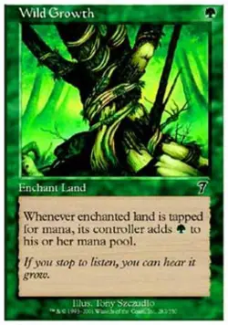 Wild Growth - Light Play MTG 7th Edition - Image 1