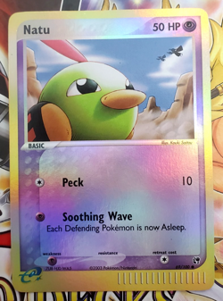 Natu - Reverse Holo - #69 - 2003 Pokemon Sandstorm - E Series - Very Light Play - Image 1