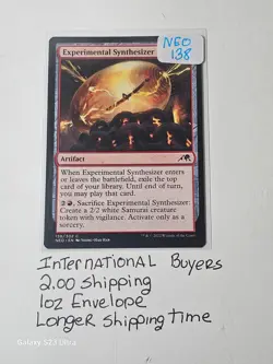 MTG Kamigawa Neon Dynasty Experimental Synthesizer #138 Shonen Power! - Image 1