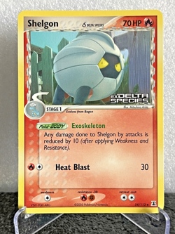 Shelgon Reverse Holo Stamped 54/113 EX Delta Species Pokemon 2005 LP Excellent - Image 1