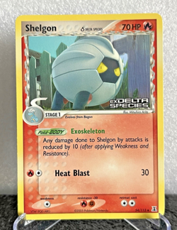 Shelgon Reverse Holo Stamped 54/113 EX Delta Species Pokemon 2005 LP Excellent - Image 3