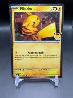 Pokemon TCG 2026 Pokemon Day Stamped Promo 051/162 Pikachu - Image 1