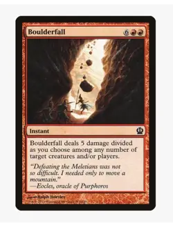 Boulderfall MTG THS LP | EDH Burn Spell Sweeper Removal Finisher Spellslinger - Image 1