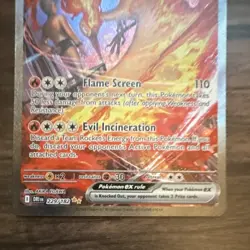 Pokemon TCG Team Rocket's Moltres ex 229/182 Sv10 SIR Full Art Holo 220 HP - Image 3