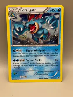 FERALIGATR 17/119 HOLO R PHANTOM FORCES POKEMON LP - Image 1