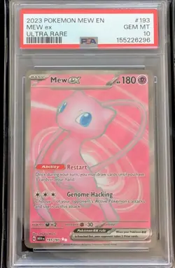 2023 Pokemon 151 Mew ex Ultra Rare #193 PSA 10 Gem Mint - Image 1