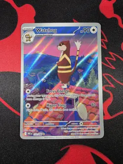 Pokemon Watchog 153/086 Sv: White Flare Holo Illustration Rare - Image 1