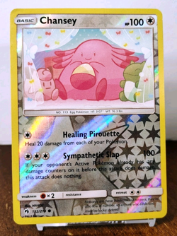 POKEMON CHANSEY 152/214 REVERSE HOLO LOST THUNDER MP-LP CUTE ART CLEFAIRY DOLL - Image 1
