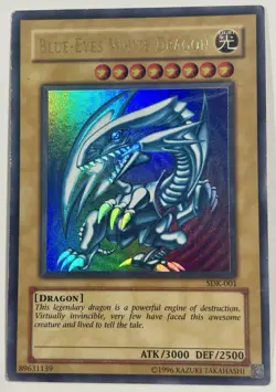 Blue-Eyes White Dragon SDK-001 Unltd Ultra Rare HP Yu-Gi-Oh Starter Deck Kaiba - Image 3