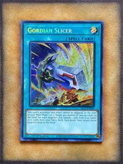 Yugioh Gordian Slicer ALIN-EN066 Secret Rare 1st Ed NM - Image 1