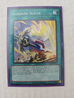 Yu-Gi-Oh! Alliance Insight Gordian Slicer ALIN-EN066 Secret Rare 1st Edition - Image 1