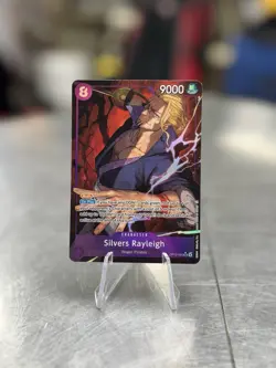 One Piece Silvers Rayleigh Alternate Art SR Foil Carrying on His Will OP13-066 - Image 1