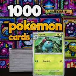 1000 Mega Evolution Pokemon Cards - Bulk Lot Pack - Image 1
